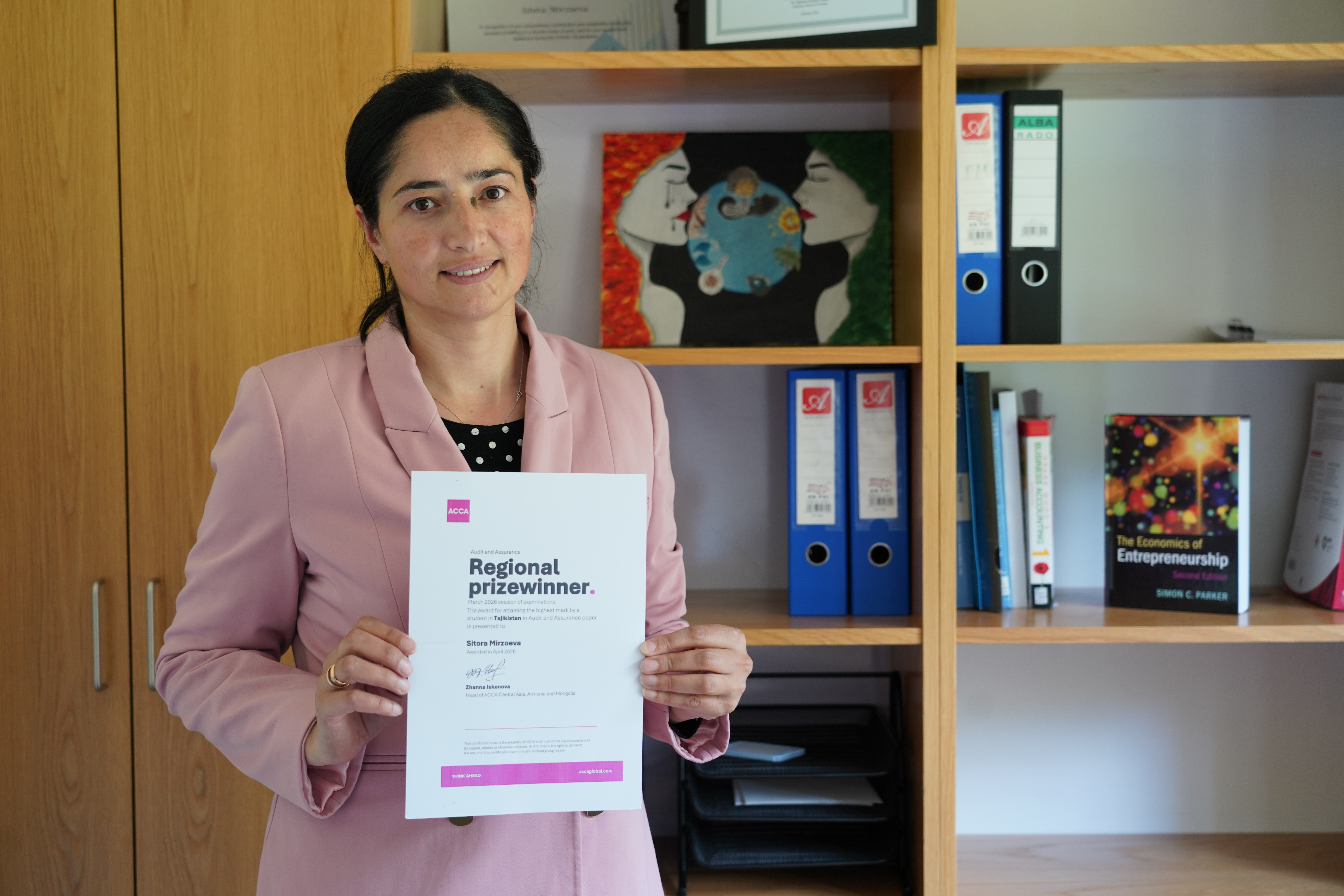 UCA's Lecturer Sitora Mirzoeva Achieves Highest ACCA Score in Tajikistan