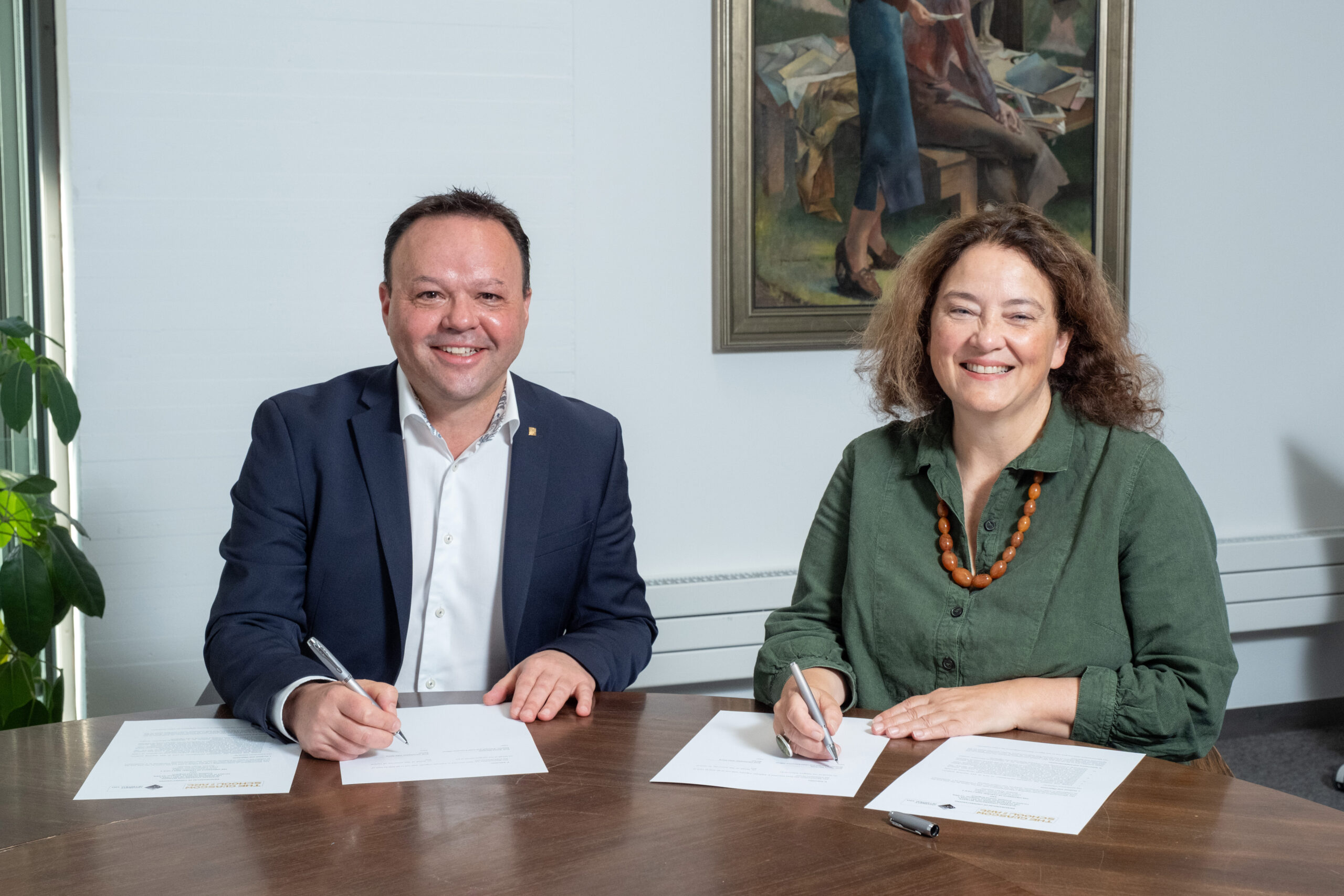 Prof. Christopher Gerry. Rector At The University Of Central Asiaprof. .Penny Macbeth Director And Principal Of The Glasgow School Of Art Scaled