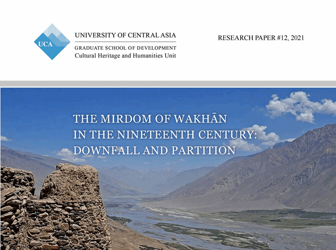 The Mirdom of Wakhan in the Nineteenth Century: Downfall and Partition